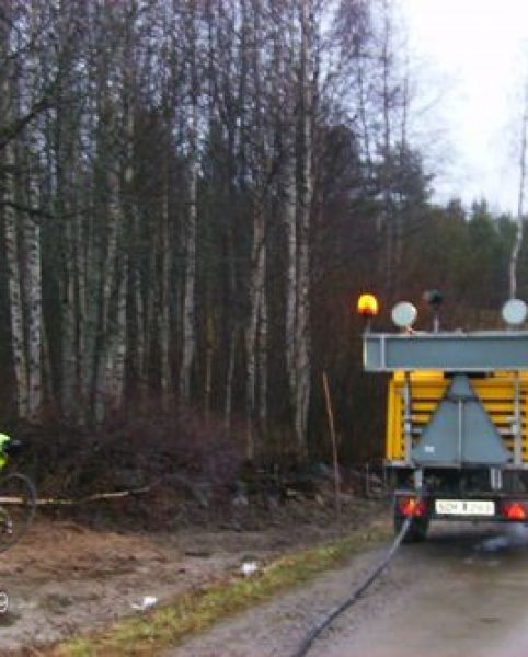 Den 29/10 blåser Bottnia IT fiberkabel från Träskbäcksbrunn