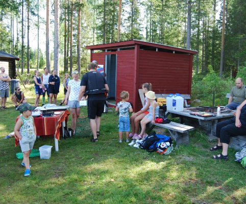 Åskådare vid starten